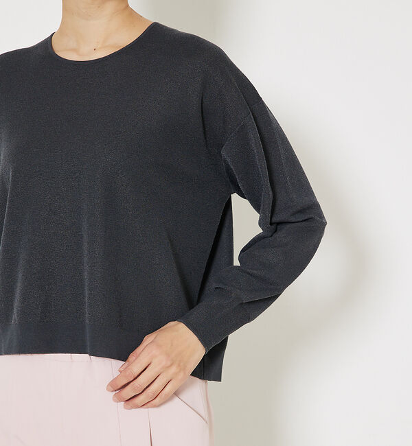 qualite「コットンナイロンハイゲージニット」|ニット・セーター|