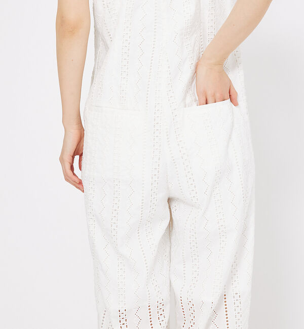 qualite「オーバーレースサロペット」|オールインワン|