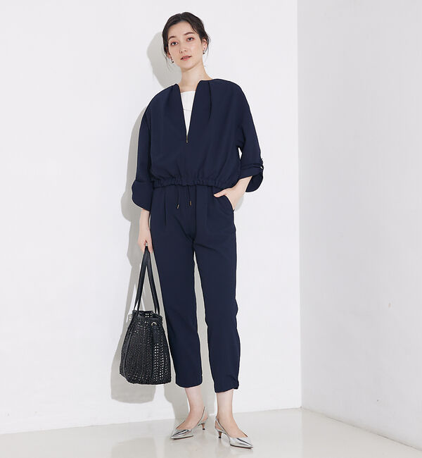 qualite「【接触冷感・吸水速乾・UV】シアサッカーブルゾン /セットアップ対応」|ブルゾン・スタジャン|