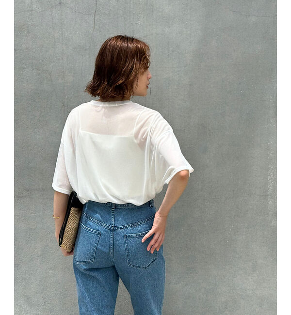 qualite「【インナーキャミ付き】シアードルマンT」|Tシャツ・カットソー|