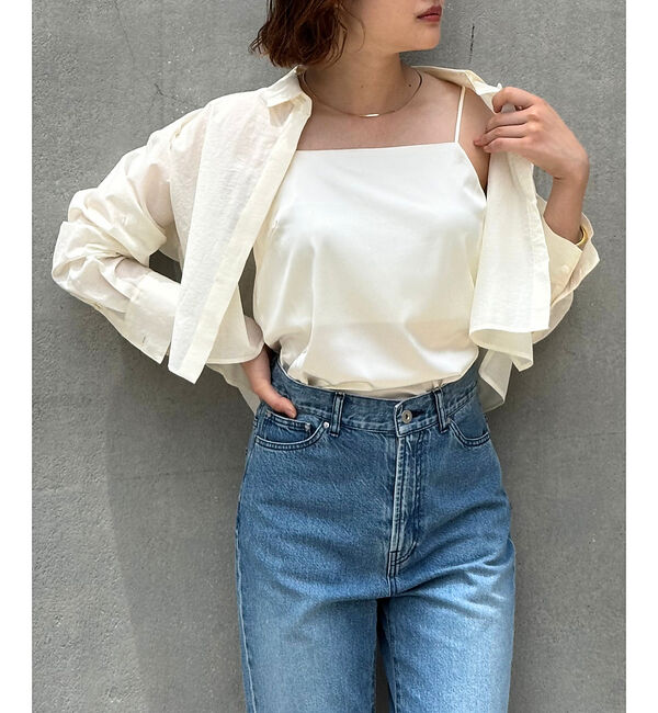 qualite「【インナーキャミ付き】シアードルマンT」|Tシャツ・カットソー|