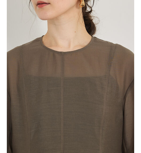 qualite「カーヴィングブラウス」|シャツ・ブラウス|