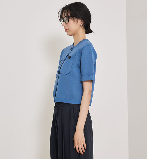 qualite「ショートスリーブカーデ」|カーディガン|