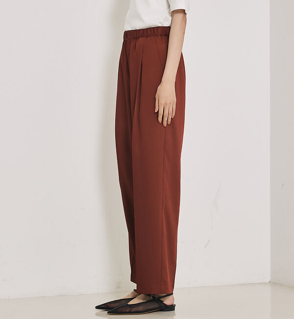 qualite「センタープレスカルゼイージーパンツ」|その他|