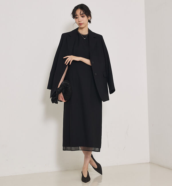 qualite「【品よく決まる一着】TWツイルワンピース」|ワンピース|