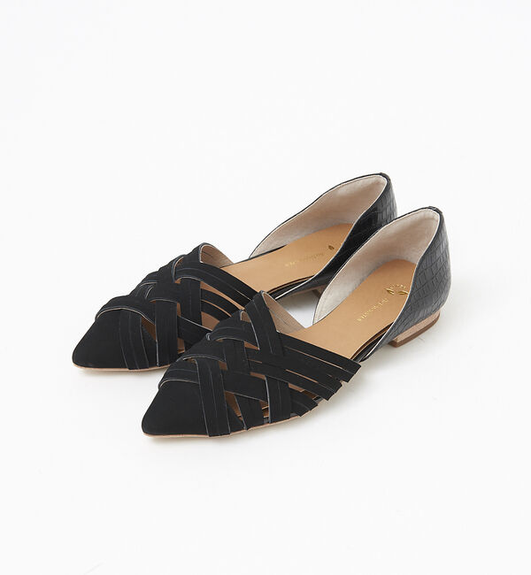 AU BANNISTER「メッシュセパレートパンプス」|パンプス|ブラック