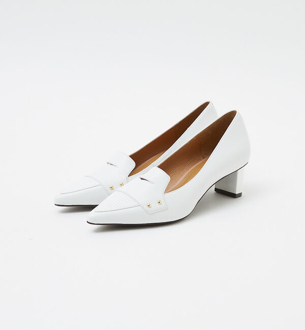 AU BANNISTER「ローファーモチーフミドルパンプス」|パンプス|