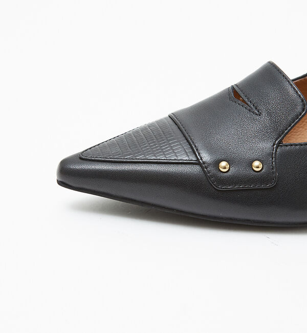 AU BANNISTER「ローファーモチーフミドルパンプス」|パンプス|