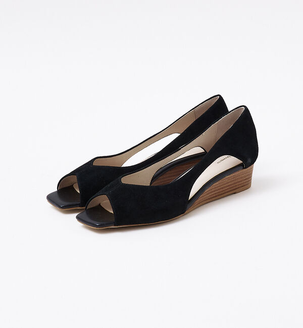 AU BANNISTER「バタフライカット スクエア オープントゥ パンプス」|パンプス|