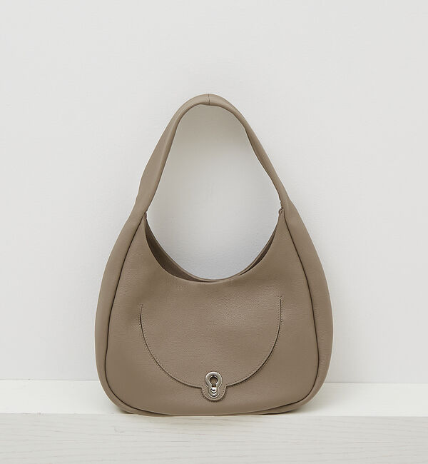 LOWELL things「Hoval/ソフトレザーホーボバッグ」|トートバッグ|グレージュ