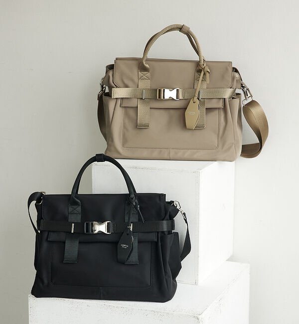 LOWELL things「【CLASSY掲載】ABILITY/ナイロンBELTEDトート」|トートバッグ|