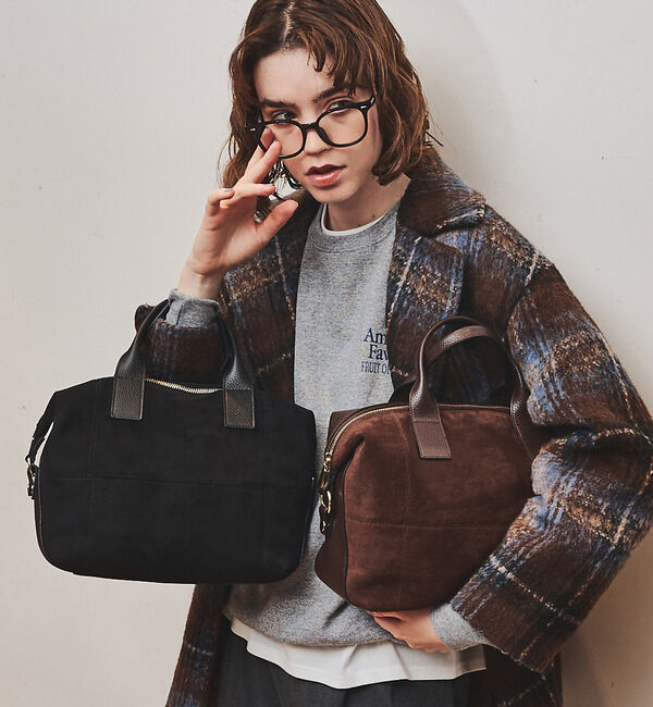 LOWELL things「Velu / 2WAYスエードボストンバッグ」|ボストンバッグ|