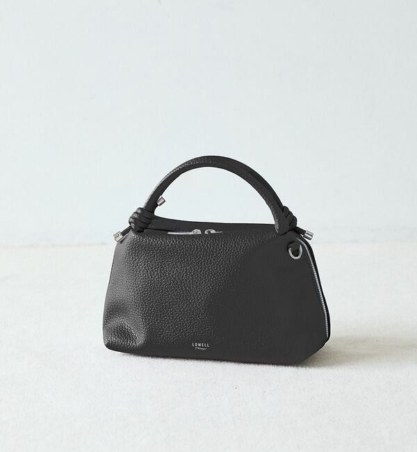 LOWELL things「Muget/ダブルハンドルミニショルダーBAG」|ショルダー・メッセンジャー|ブラック