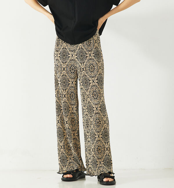 abahouse mavie「クリスタルプリーツパンツ」|その他|