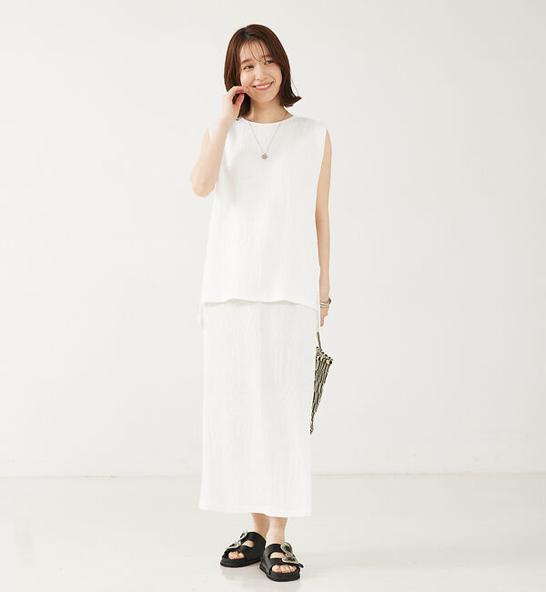 abahouse mavie「【セットアップ対応】楊柳タイトスカート」|スカート|