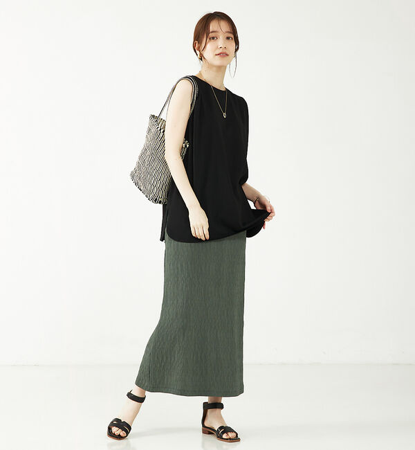 abahouse mavie「【セットアップ対応】楊柳タイトスカート」|スカート|