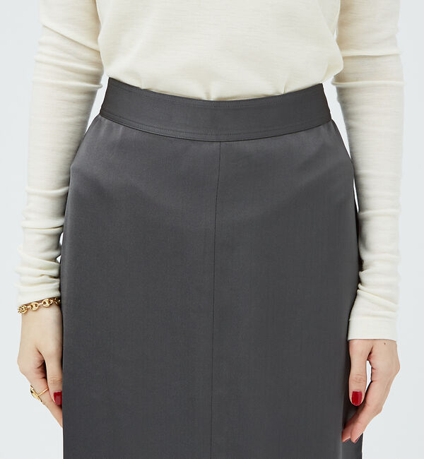 The Store by C' 「【TOTEME】フロントスリットサテンミディスカート」|スカート|