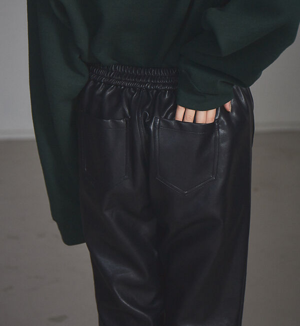 NOMINE「【展開店舗限定】エコレザーセミフレアパンツ」|その他|