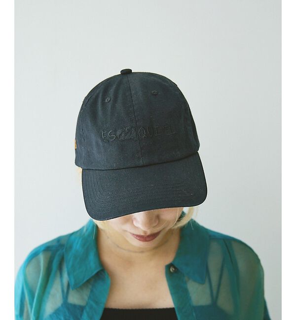 NOMINE「【LY】Garabato cap　落書き風 刺繍 ロゴ キャップ」|その他|ブラック