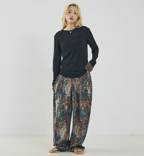 NOMINE「ダブルスリーブ シアー ロンT」|Tシャツ・カットソー|