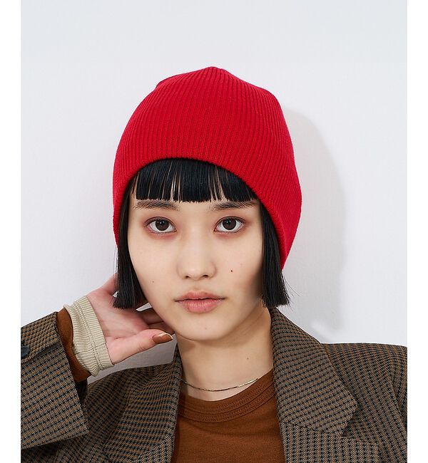 NOMINE「コットン ビーニー/ニット帽」|その他|レッド