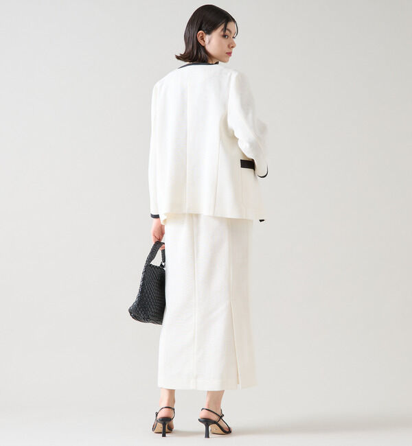 TIARA「ミニリボン付ロングタイトスカート（セットアップ可）」|スカート|