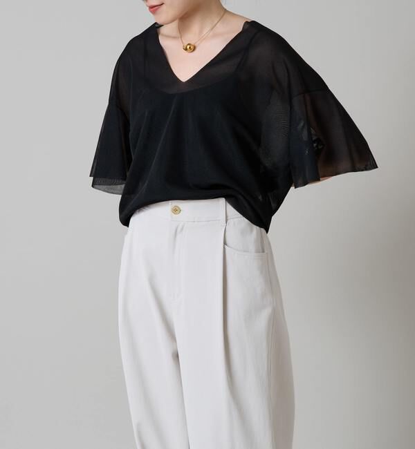 Liesse「袖フレアシアーニット」|ニット・セーター|