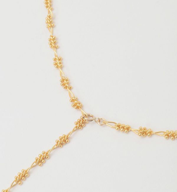Liesse「【EO/イオ】Pearl point design chain lariat necklace(EO24AW-27)」|ネックレス|