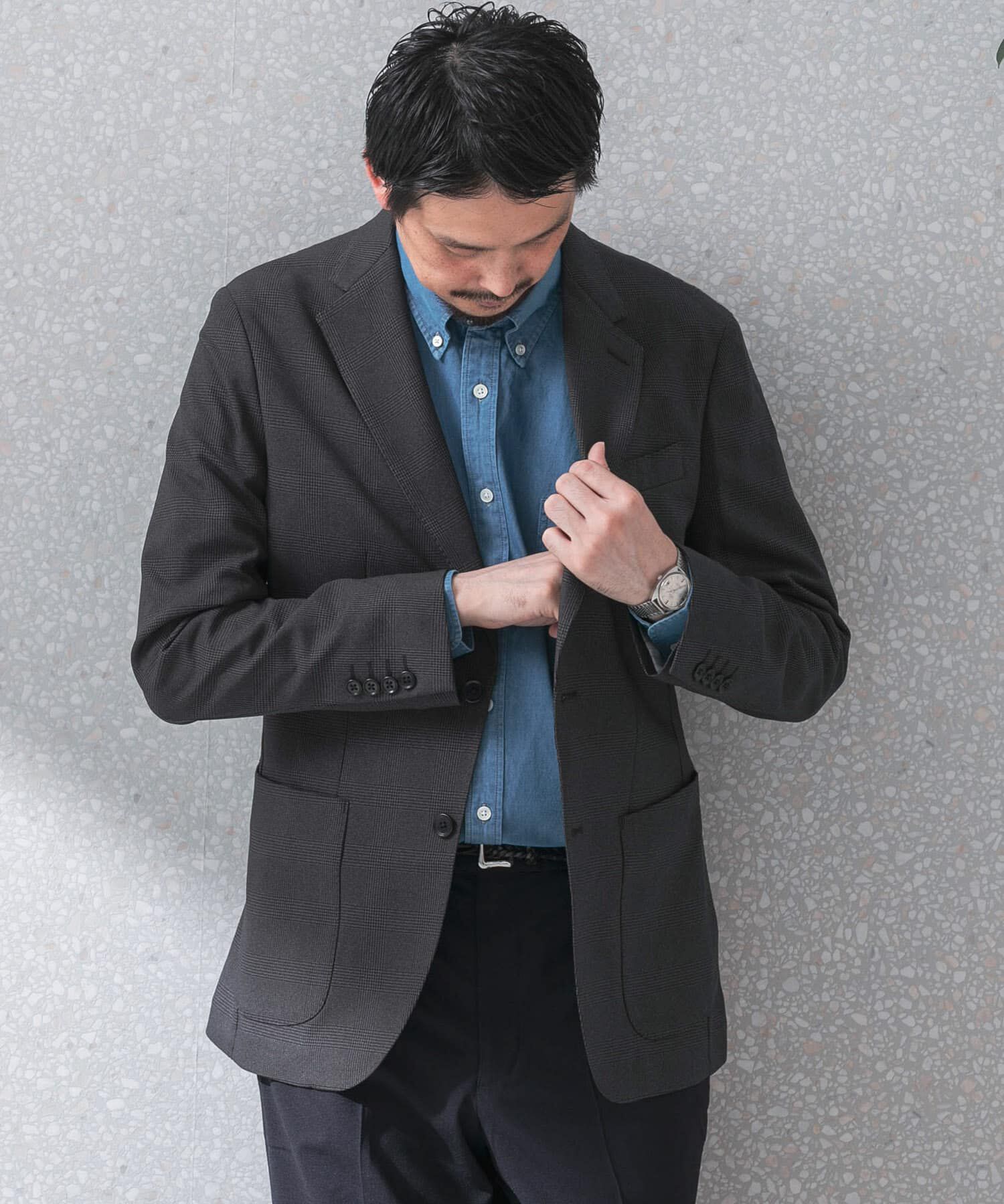 URBAN RESEARCH DOORS「『洗濯可/防シワ』LIFE STYLE TAILOR　TRABESTグレンチェックジャケット」|その他|