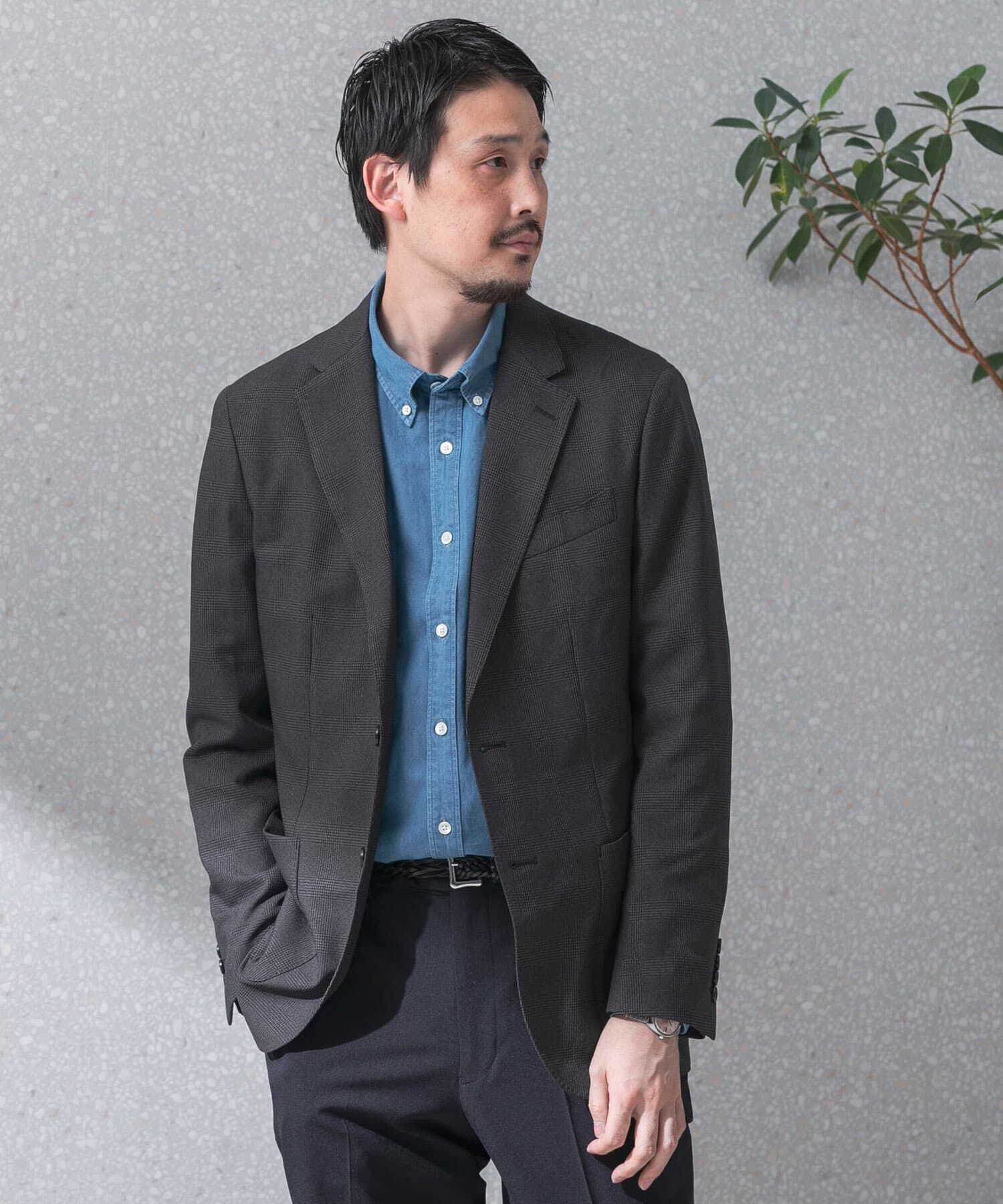 URBAN RESEARCH DOORS「『洗濯可/防シワ』LIFE STYLE TAILOR　TRABESTグレンチェックジャケット」|その他|