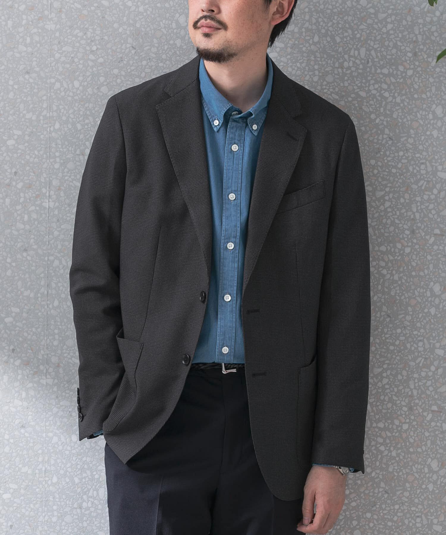 URBAN RESEARCH DOORS「『洗濯可/防シワ』LIFE STYLE TAILOR　TRABESTグレンチェックジャケット」|その他|