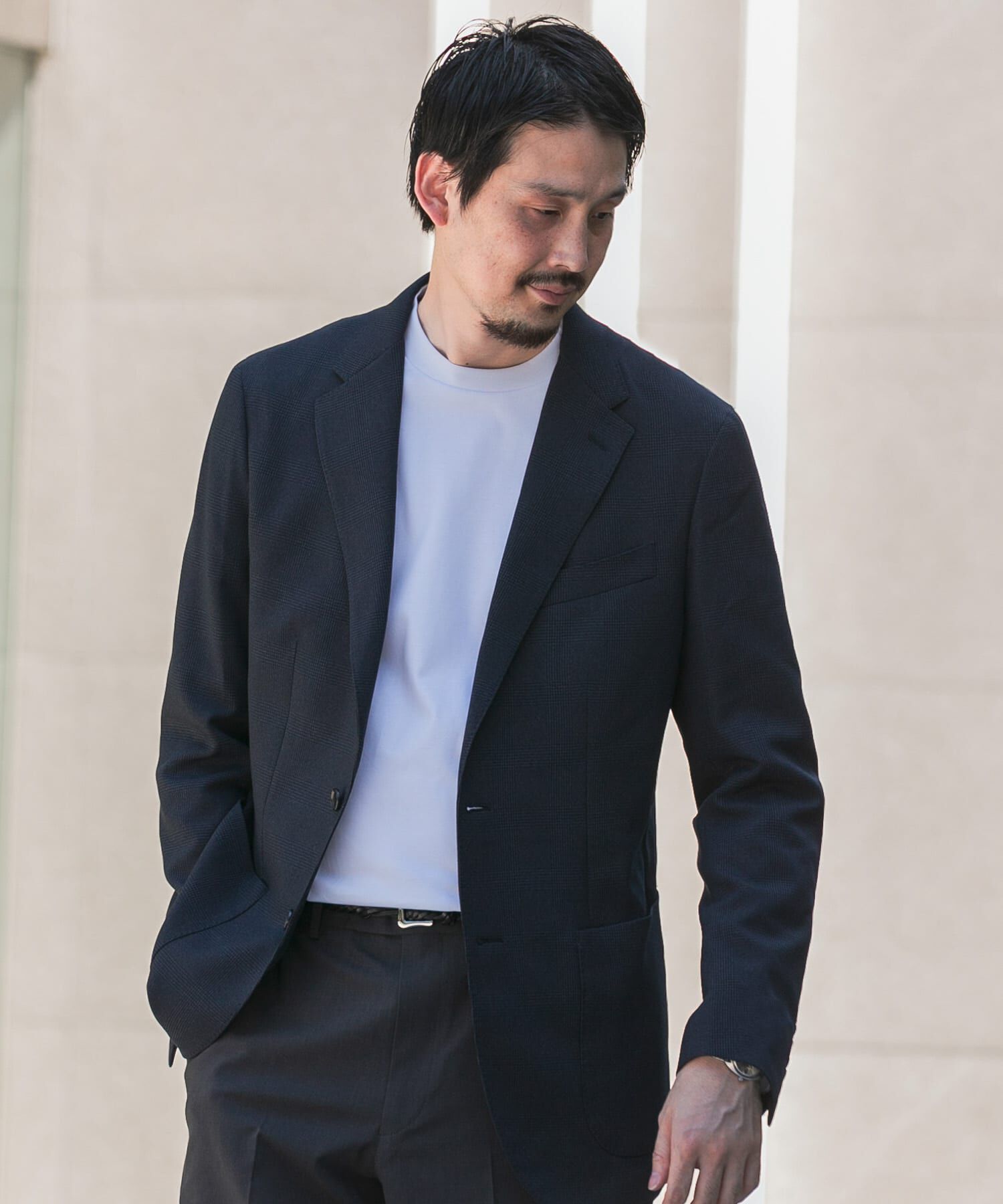 URBAN RESEARCH DOORS「『洗濯可/防シワ』LIFE STYLE TAILOR　TRABESTグレンチェックジャケット」|その他|