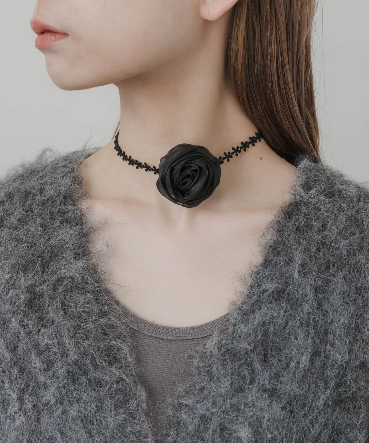 SMELLY「ローズレースチョーカーネックレス」|ネックレス|