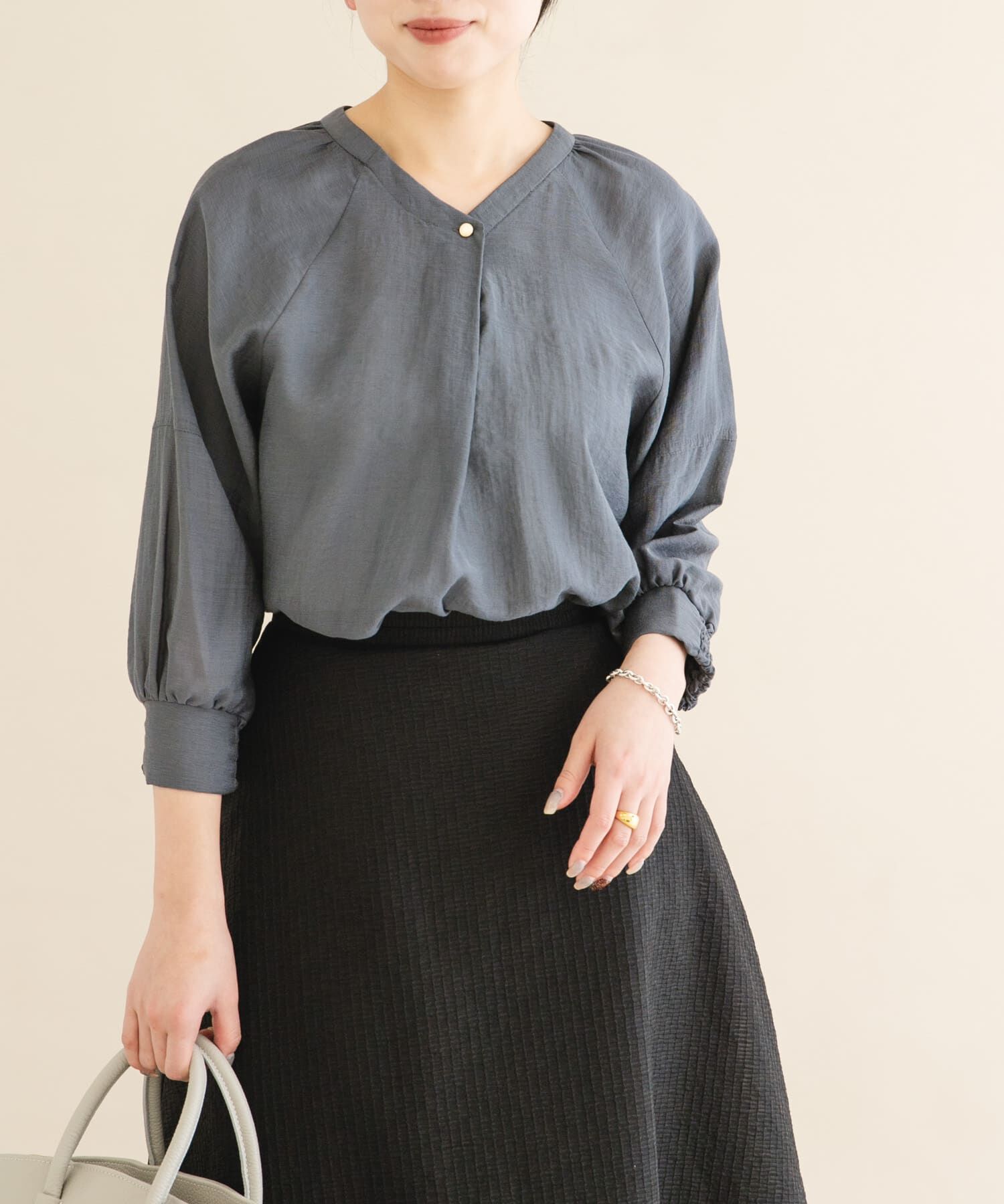 URBAN RESEARCH ROSSO「2WAYギャザースリーブブラウス」|シャツ・ブラウス|