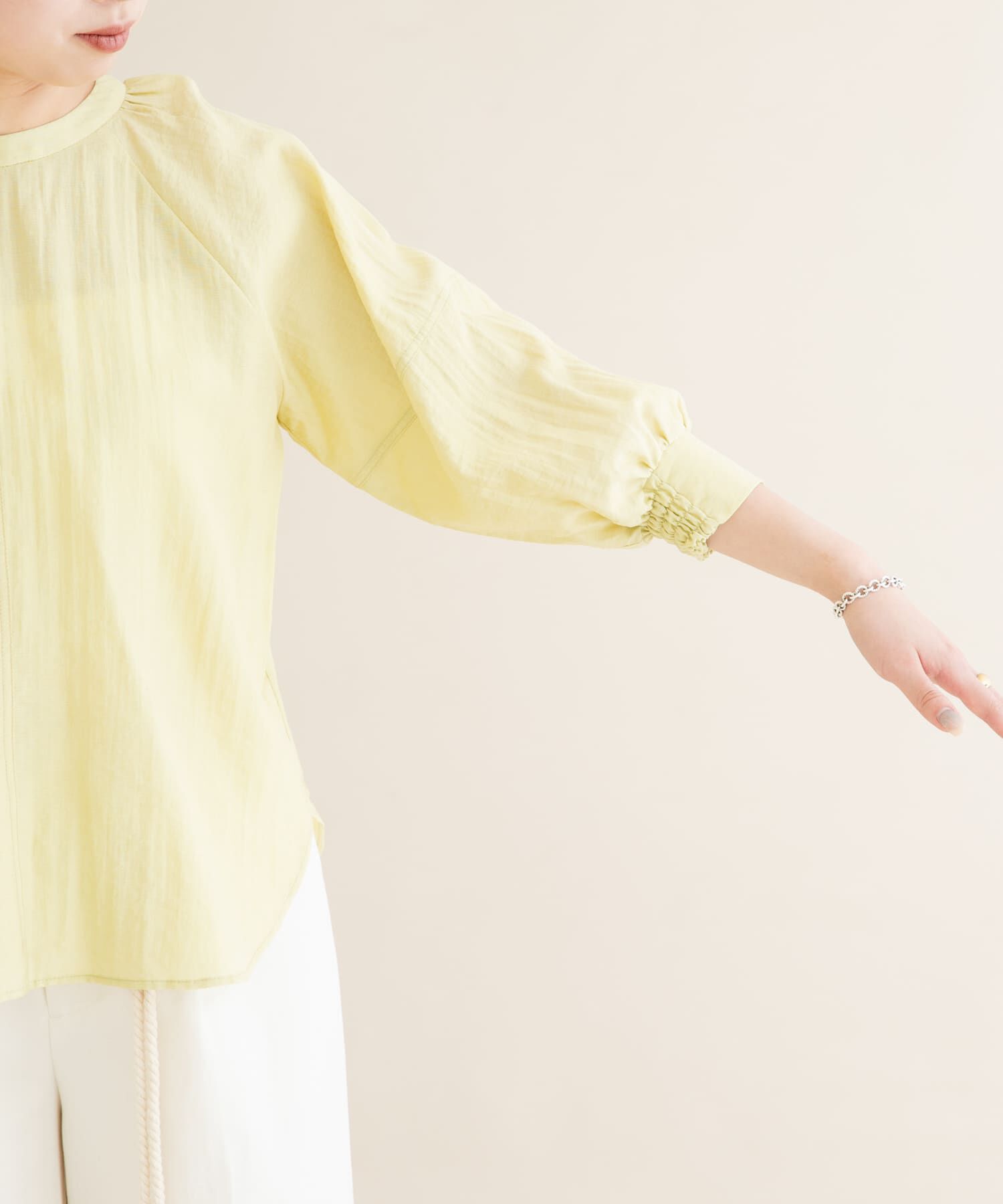 URBAN RESEARCH ROSSO「2WAYギャザースリーブブラウス」|シャツ・ブラウス|