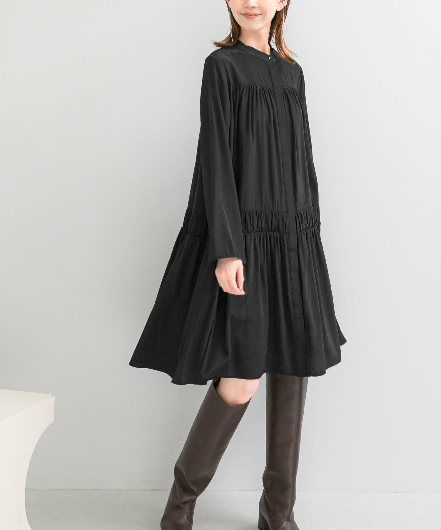 URBAN RESEARCH ROSSO「シャドーチェックミニワンピース」|ワンピース|