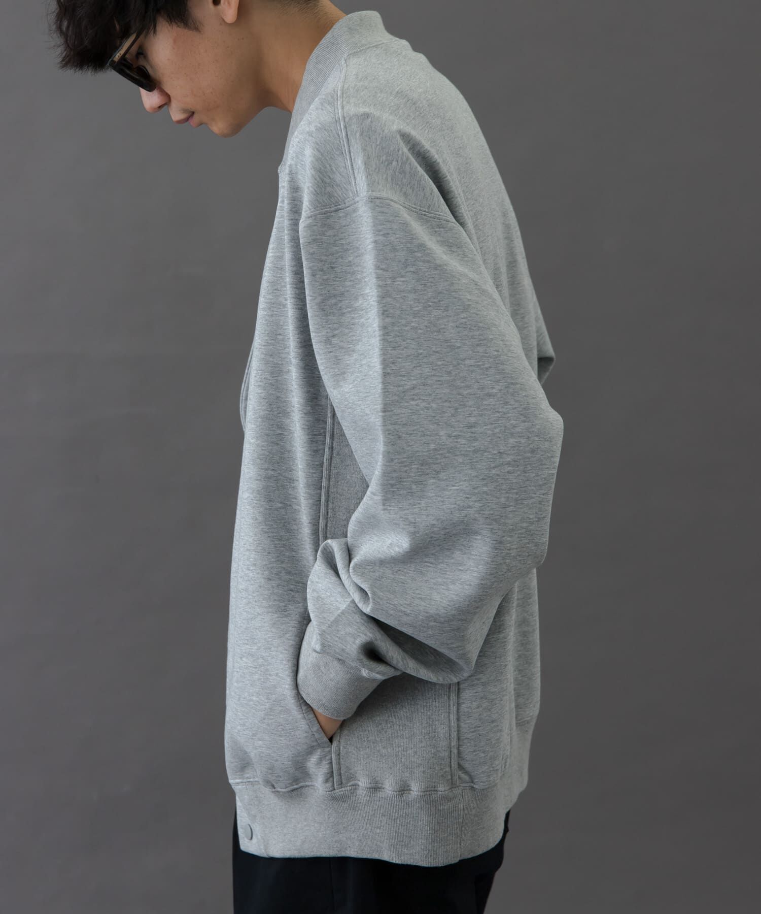 URBAN RESEARCH DOORS「FORK&SPOON　ダンボールスナップカーディガン」|カーディガン|