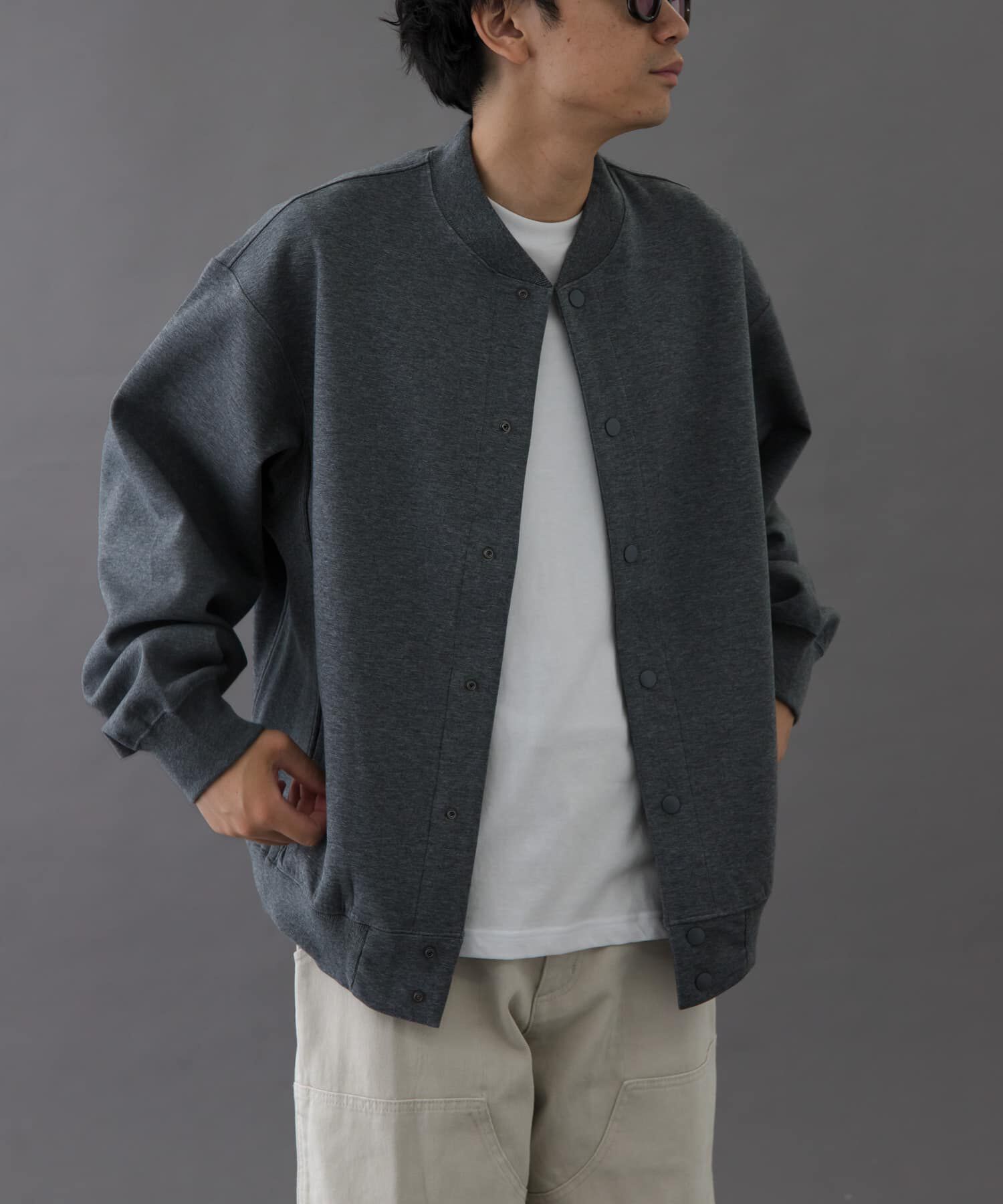 URBAN RESEARCH DOORS「FORK&SPOON　ダンボールスナップカーディガン」|カーディガン|