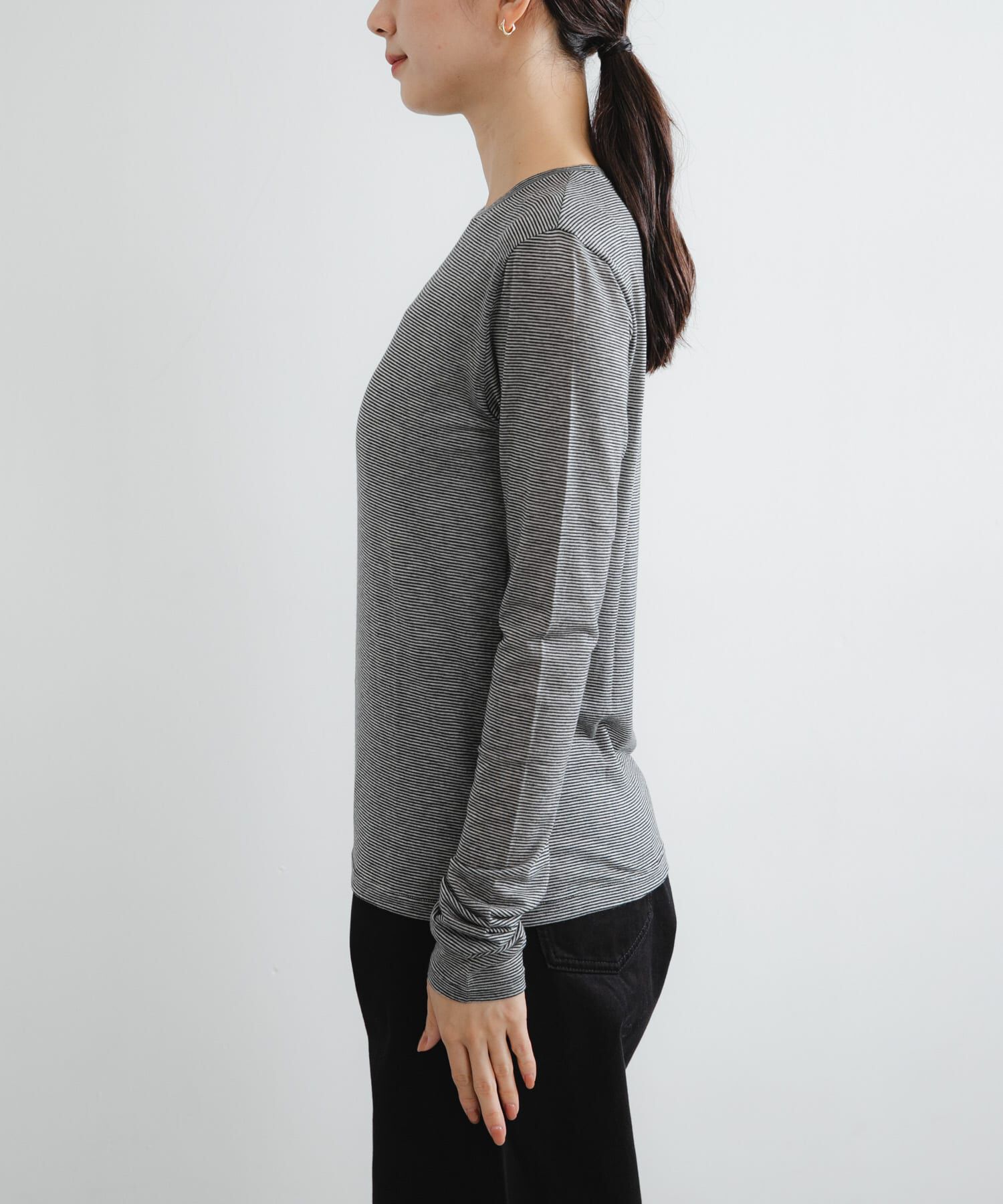 URBAN RESEARCH「カシミヤシルククルーネックカットソー」|Tシャツ・カットソー|