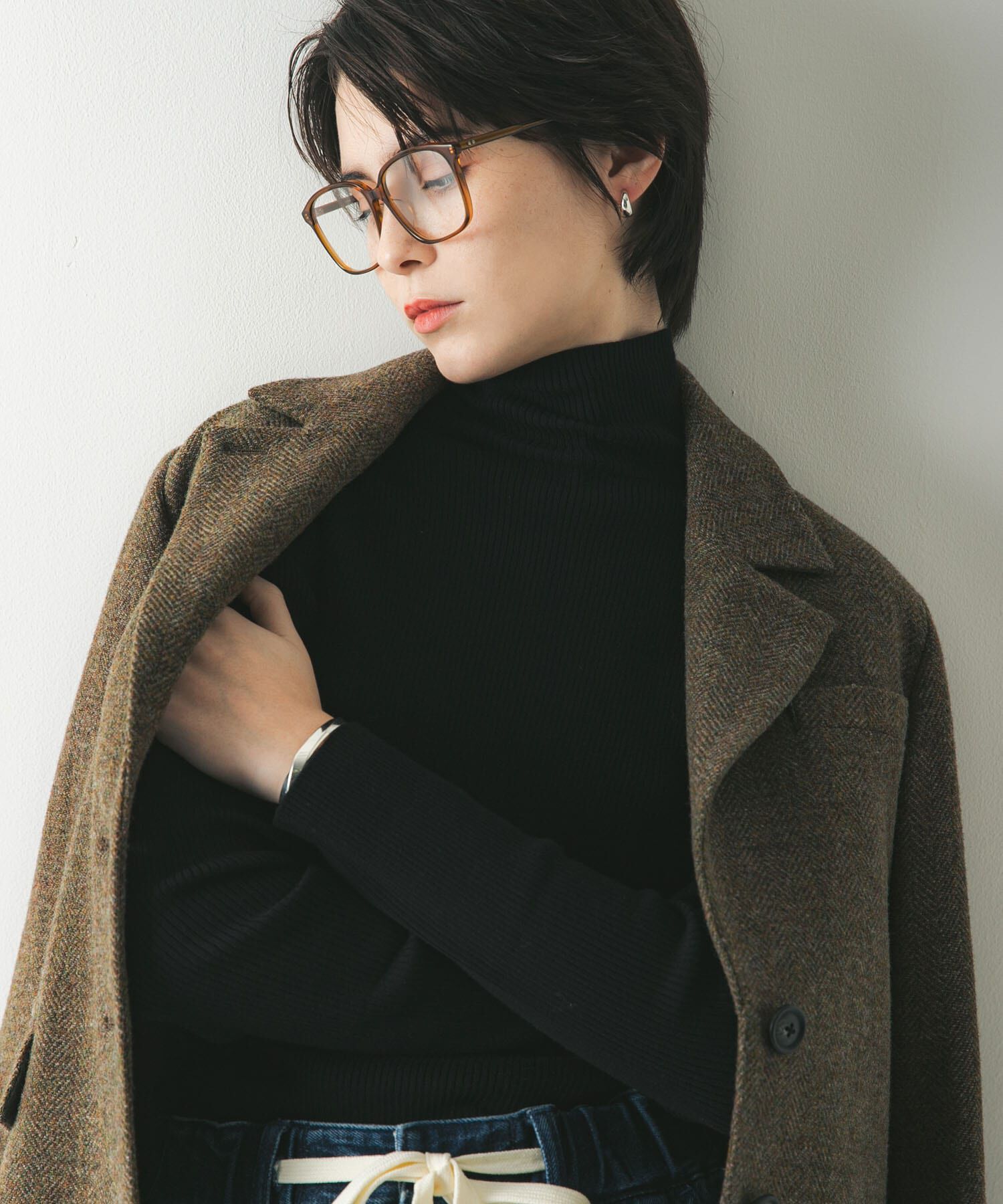 URBAN RESEARCH「『UR TECH』ハイネックリブニット」|ニット・セーター|