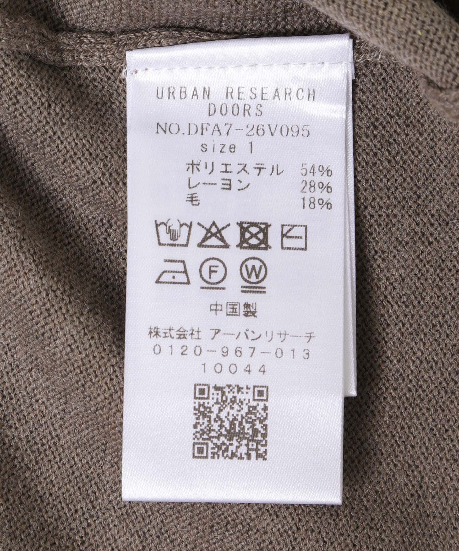 URBAN RESEARCH DOORS「FORK&SPOON　ハイネックフレアニットワンピース」|ワンピース|