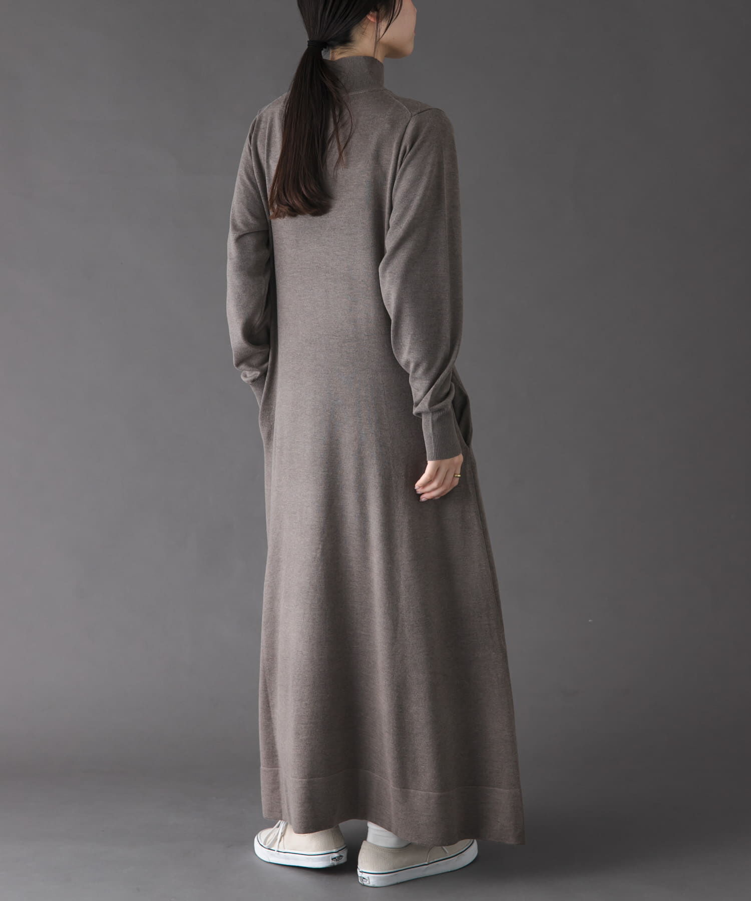 URBAN RESEARCH DOORS「FORK&SPOON　ハイネックフレアニットワンピース」|ワンピース|