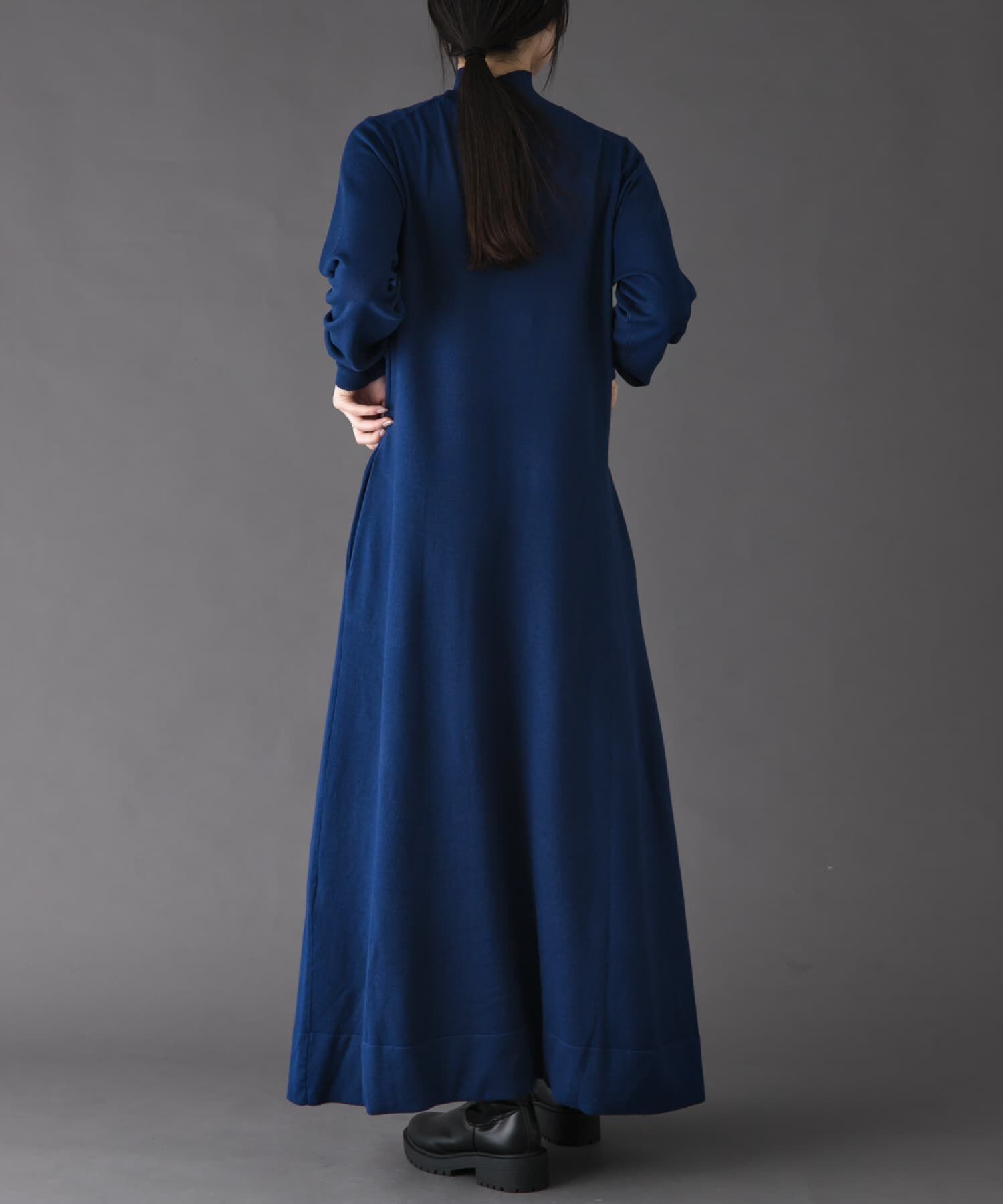 URBAN RESEARCH DOORS「FORK&SPOON　ハイネックフレアニットワンピース」|ワンピース|