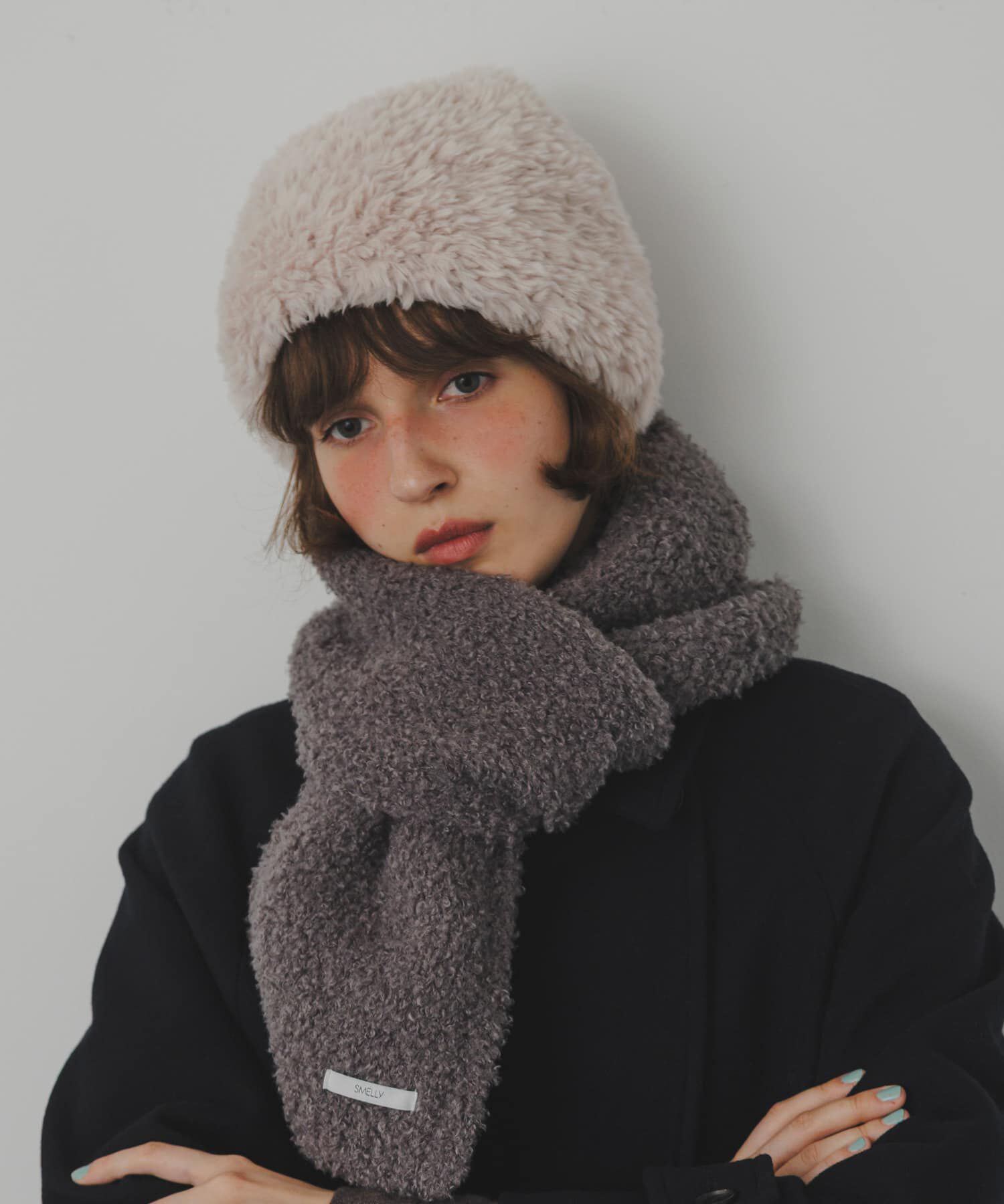 SMELLY「ファーニットキャップ」|ニット帽|