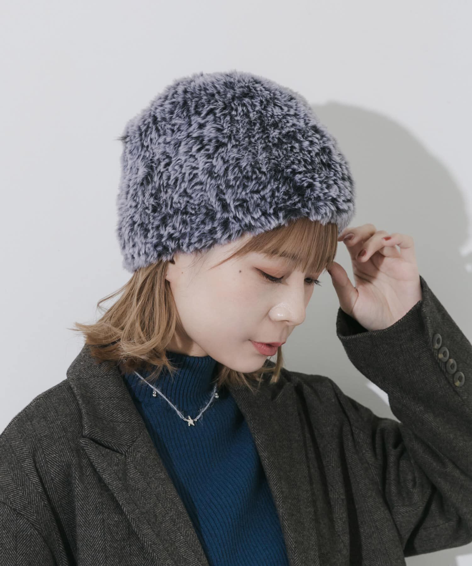 SMELLY「ファーニットキャップ」|ニット帽|