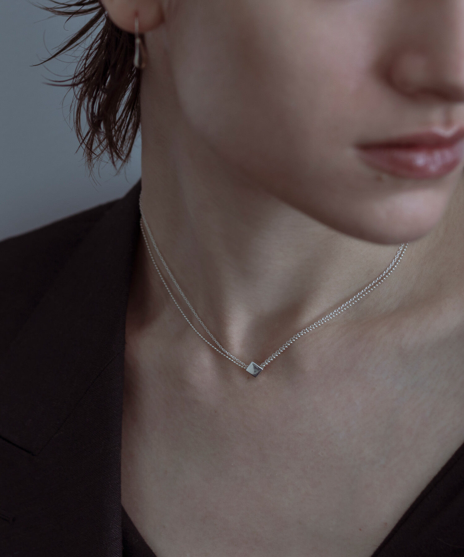 SMELLY「SMELLY so&rsquo;　cube chain necklace」|ネックレス|シルバー