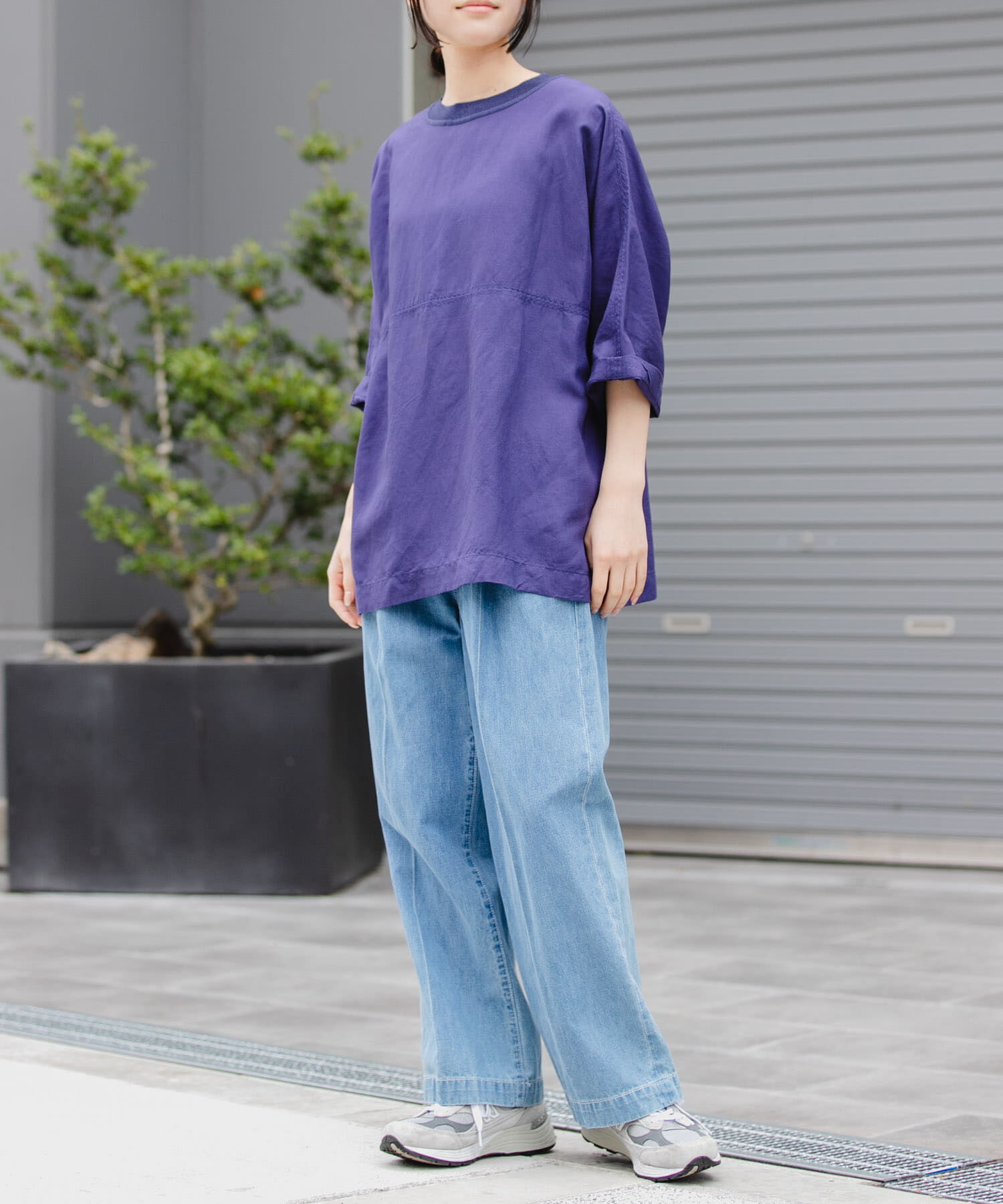 URBAN RESEARCH DOORS「FORK&SPOON　綿麻デニムパンツ」|デニム|