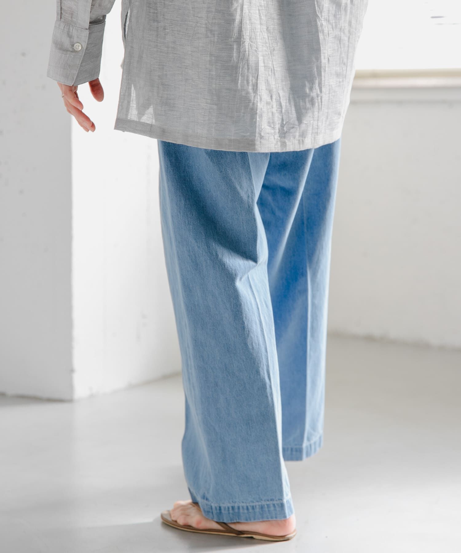 URBAN RESEARCH DOORS「FORK&SPOON　綿麻デニムパンツ」|デニム|