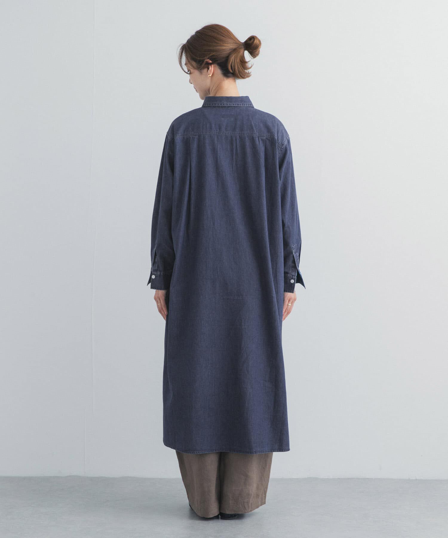 URBAN RESEARCH DOORS「ライトコットンデニムシャツワンピース」|ワンピース|