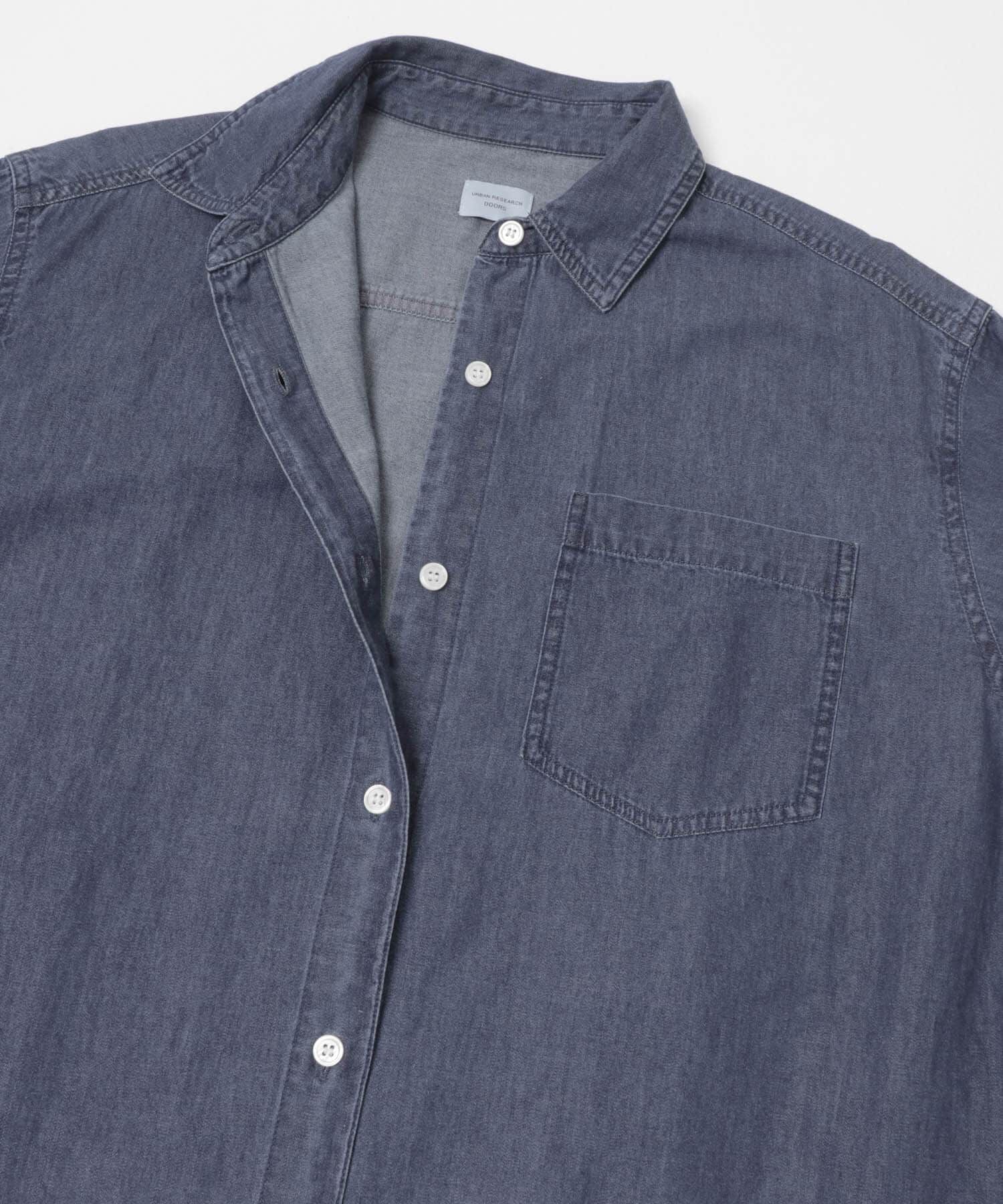URBAN RESEARCH DOORS「ライトコットンデニムシャツワンピース」|ワンピース|
